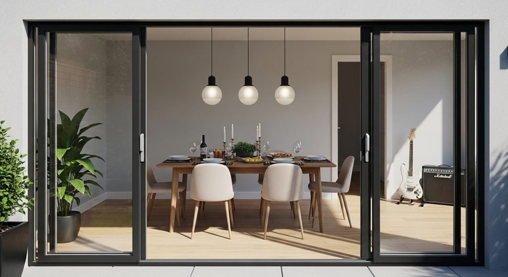aluminium-skyvedør-med-slanke-profiler-aluminiumsdør-skyvedører aluminium skyvedører til veranda