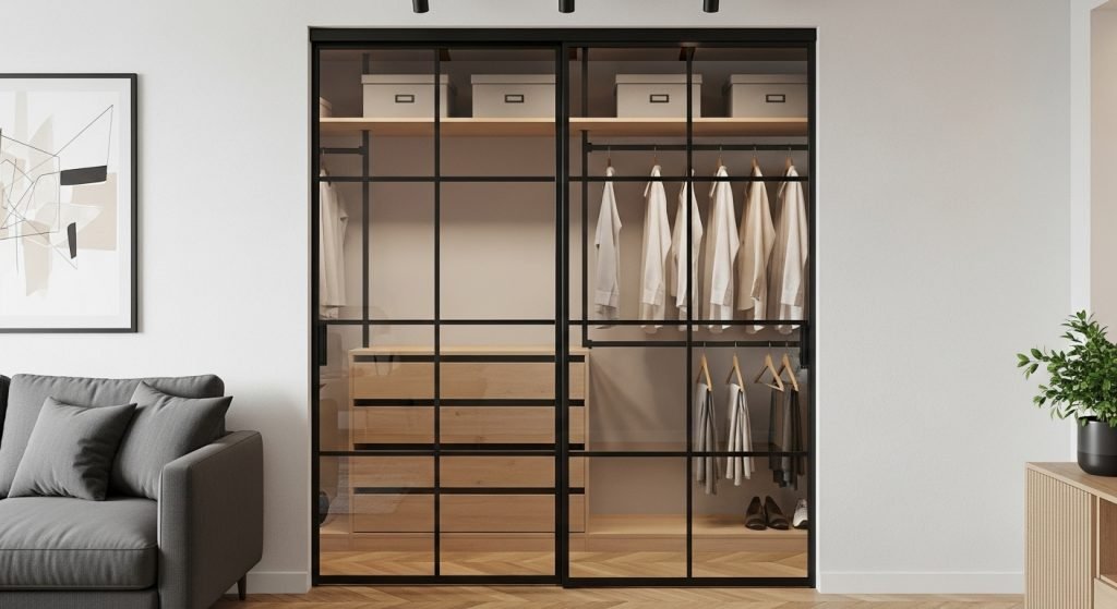 skyvedører-i-metall-og-glass-garderobe-skyvedør-glassdør