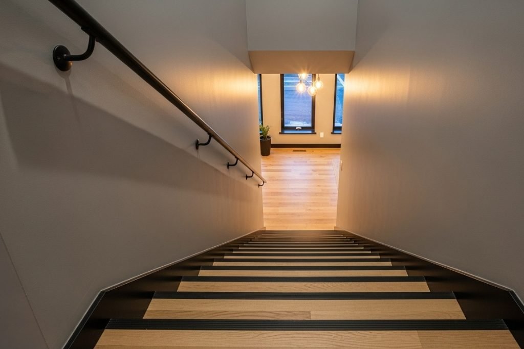 Håndløper i svart stål