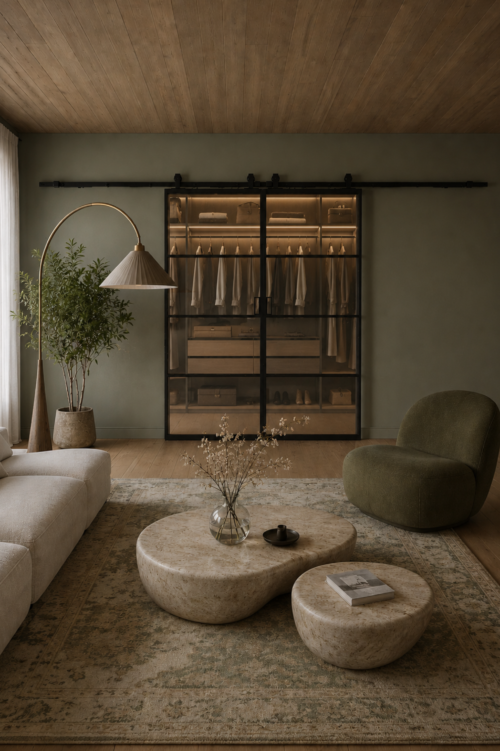 Skyvedør til garderobe
